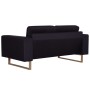 2 seater black fabric sofa by vidaXL, Sofas - Ref: Foro24-281389, Price: 321,01 €, Discount: %