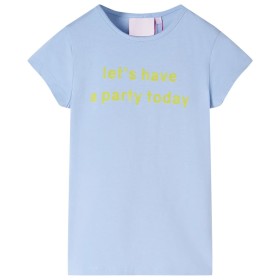 Camiseta infantil azul claro 104 de , Camisetas para niños - Ref: Foro24-11085, Precio: 8,99 €, Descuento: %