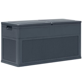 Caja de almacenamiento de jardín 320 L gris antracita de vidaXL, Cajas de almacenaje para exteriores - Ref: Foro24-45690, Pre...