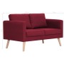 2-seater sofa in red wine-colored fabric by vidaXL, Sofas - Ref: Foro24-281363, Price: 285,66 €, Discount: %