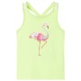 Camiseta de tirantes infantil amarillo neón 92 de , Camisetas para niños - Ref: Foro24-11149, Precio: 9,49 €, Descuento: %