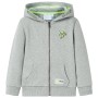 Children's sweatshirt with hood and zipper light khaki melange 104 by , Kids T-shirts - Ref: Foro24-11690, Price: 15,61 €, Di...