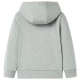 Children's sweatshirt with hood and zipper light khaki melange 104 by , Kids T-shirts - Ref: Foro24-11690, Price: 15,61 €, Di...