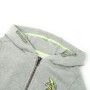 Kinder-Sweatshirt mit Kapuze und Reißverschluss, helles Khaki-Melange 104 von , Kinder-T-Shirts - Ref: Foro24-11690, Preis: 1...