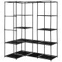 Black corner cabinet 130x87x169 cm by vidaXL, Wardrobes - Ref: Foro24-282449, Price: 54,28 €, Discount: %