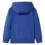 Children's sweatshirt with hood and zipper dark blue mélange 92 by , Kids T-shirts - Ref: Foro24-12354, Price: 14,83 €, Disco...