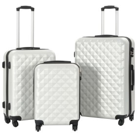 3-piece shiny silver ABS rigid trolley suitcase set by vidaXL, Suitcases - Ref: Foro24-91887, Price: 158,69 €, Discount: %