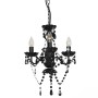 Chandelier with round black beads 3 x E14 by vidaXL, Lamps - Ref: Foro24-281597, Price: 56,17 €, Discount: %