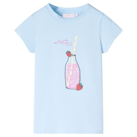 Soft blue children's t-shirt 116 by , Kids T-shirts - Ref: Foro24-11271, Price: 7,99 €, Discount: %