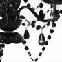 Chandelier with round black beads 3 x E14 by vidaXL, Lamps - Ref: Foro24-281597, Price: 56,17 €, Discount: %