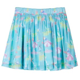 Falda plisada infantil color aguamarina claro 128 de , Pantalones de niños - Ref: Foro24-11447, Precio: 14,99 €, Descuento: %