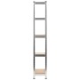 Storage shelving 5 levels plywood and silver steel by vidaXL, Industrial shelving - Ref: Foro24-144271, Price: 45,90 €, Disco...