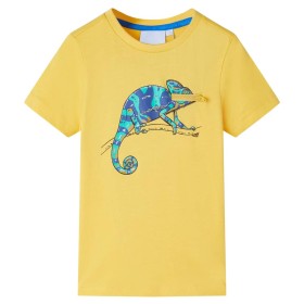 Camiseta infantil de manga corta ocre claro 128 de , Camisetas para niños - Ref: Foro24-12012, Precio: 7,99 €, Descuento: %