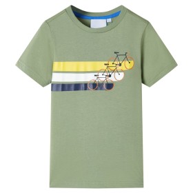 Camiseta infantil de manga corta caqui claro 116 de , Camisetas para niños - Ref: Foro24-12176, Precio: 7,99 €, Descuento: %