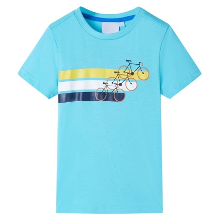 Camiseta infantil de manga corta color aguamarina 140 de , Camisetas para niños - Ref: Foro24-12183, Precio: 7,99 €, Descuent...