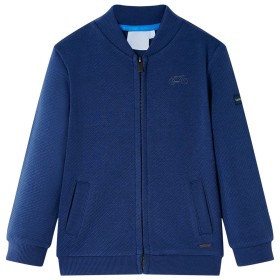 Marineblaues Kinder-Sweatshirt mit Reißverschluss 116 von , Kinder-T-Shirts - Ref: Foro24-12141, Preis: 14,00 €, Rabatt: %