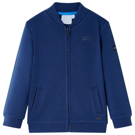 Navy blue zipper children's sweatshirt 116 by , Kids T-shirts - Ref: Foro24-12141, Price: 13,99 €, Discount: %