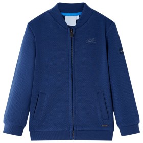 Sudadera infantil con cremallera azul marino 140 de , Camisetas para niños - Ref: Foro24-12143, Precio: 13,99 €, Descuento: %