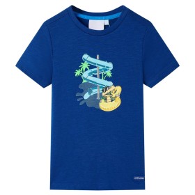 Camiseta infantil azul oscuro 128 de , Camisetas para niños - Ref: Foro24-12467, Precio: 9,99 €, Descuento: %