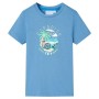 Camiseta infantil azul medio 116 de , Camisetas para niños - Ref: Foro24-12576, Precio: 9,99 €, Descuento: %