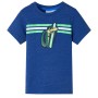 Camiseta infantil azul oscuro mélange 116 de , Camisetas para niños - Ref: Foro24-12486, Precio: 8,08 €, Descuento: %