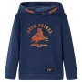 Children's navy blue and orange hooded sweatshirt 128 by , Kids T-shirts - Ref: Foro24-12777, Price: 12,44 €, Discount: %