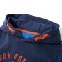 Sudadera infantil con capucha azul marino y naranja 128 de , Camisetas para niños - Ref: Foro24-12777, Precio: 12,44 €, Descu...