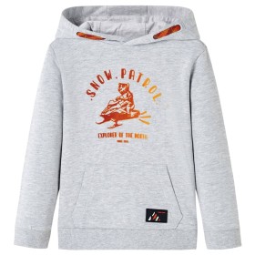 Kinder-Sweatshirt mit Kapuze in Grau und Orange 128 von , Kinder-T-Shirts - Ref: Foro24-12782, Preis: 12,99 €, Rabatt: %