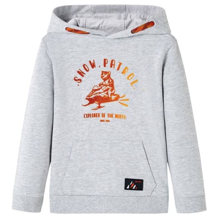 Sudadera infantil con capucha gris y naranja 104 de , Camisetas para niños - Ref: Foro24-12780, Precio: 12,99 €, Descuento: %