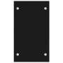 Black glass firewood holder 40x35x60 cm by vidaXL, Firewood bags and holders - Ref: Foro24-282829, Price: 55,94 €, Discount: %