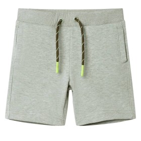 Pantalones cortos infantiles con cordón caqui claro mélange 92 de , Pantalones de niños - Ref: Foro24-11699, Precio: 9,99 €, ...