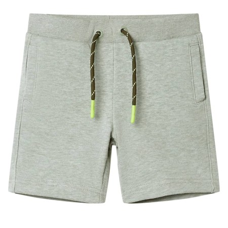 Children's shorts with drawstring light khaki mélange 92 by , kids pants - Ref: Foro24-11699, Price: 9,99 €, Discount: %