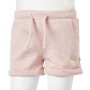 Pantalones cortos infantiles con cordón rosa claro mixto 104 de , Pantalones de niños - Ref: Foro24-10965, Precio: 10,99 €, D...