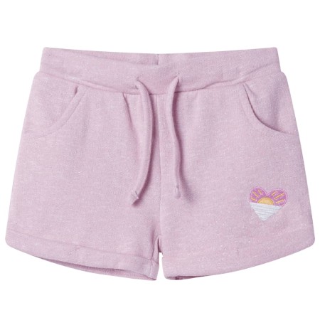 Pantalones cortos infantiles con cordón color lila mixto 116 de , Pantalones de niños - Ref: Foro24-10971, Precio: 10,26 €, D...