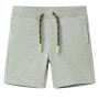 Pantalones cortos infantiles con cordón caqui claro mélange 140 de , Pantalones de niños - Ref: Foro24-11703, Precio: 12,27 €...