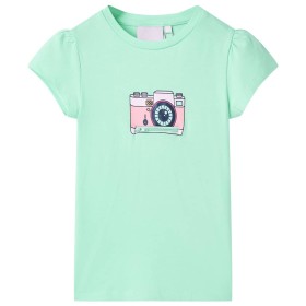 Camiseta infantil verde brillante 92 de , Camisetas para niños - Ref: Foro24-10474, Precio: 9,99 €, Descuento: %