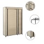 Folding fabric wardrobe in cream color 110x45x175 cm by vidaXL, Wardrobes - Ref: Foro24-282422, Price: 55,33 €, Discount: %