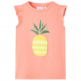 Neon coral children's t-shirt 92 by , Kids T-shirts - Ref: Foro24-11284, Price: 9,99 €, Discount: %