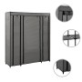 Wardrobe with compartments and gray fabric rods 150x45x176 cm by vidaXL, Wardrobes - Ref: Foro24-282436, Price: 63,50 €, Disc...