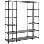 Wardrobe with compartments and gray fabric rods 150x45x176 cm by vidaXL, Wardrobes - Ref: Foro24-282436, Price: 63,50 €, Disc...