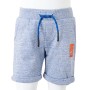 Children's shorts with drawstring blue mélange 128 by , kids pants - Ref: Foro24-12197, Price: 9,06 €, Discount: %