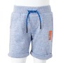 Pantalones cortos infantiles con cordón azul mélange 104 de , Pantalones de niños - Ref: Foro24-12195, Precio: 9,06 €, Descue...