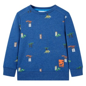 Children's sweatshirt dark blue mélange 116 by , Kids T-shirts - Ref: Foro24-12251, Price: 11,99 €, Discount: %