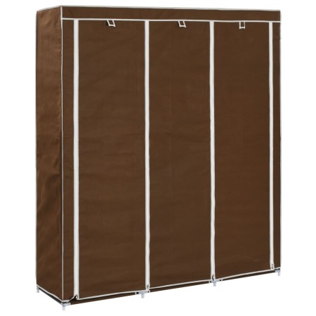 Wardrobe with compartments and rods brown fabric 150x45x175 cm by vidaXL, Wardrobes - Ref: Foro24-282454, Price: 47,61 €, Dis...