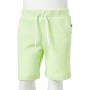 Pantalón corto infantil con cordón amarillo neón 140 de , Pantalones de niños - Ref: Foro24-12618, Precio: 10,83 €, Descuento: %