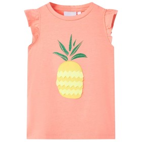 Camiseta infantil color coral neón 116 de , Camisetas para niños - Ref: Foro24-11286, Precio: 8,99 €, Descuento: %