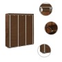 Wardrobe with compartments and rods brown fabric 150x45x175 cm by vidaXL, Wardrobes - Ref: Foro24-282454, Price: 47,61 €, Dis...