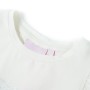 Camiseta infantil con mangas de volantes blanco 104 de , Camisetas para niños - Ref: Foro24-10495, Precio: 7,99 €, Descuento: %