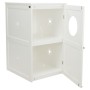 TRIXIE Casa de gatos para caja de arena 2 espacios blanco 53x90x58 cm de , Arena higiénica para gatos - Ref: Foro24-439900, P...