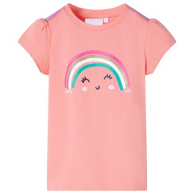 Hellkorallenfarbenes Kinder-T-Shirt 104 von , Kinder-T-Shirts - Ref: Foro24-11115, Preis: 7,99 €, Rabatt: %